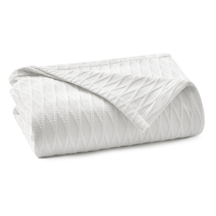 Laura Ashley Madeline 100 Cotton Blanket & Reviews Wayfair